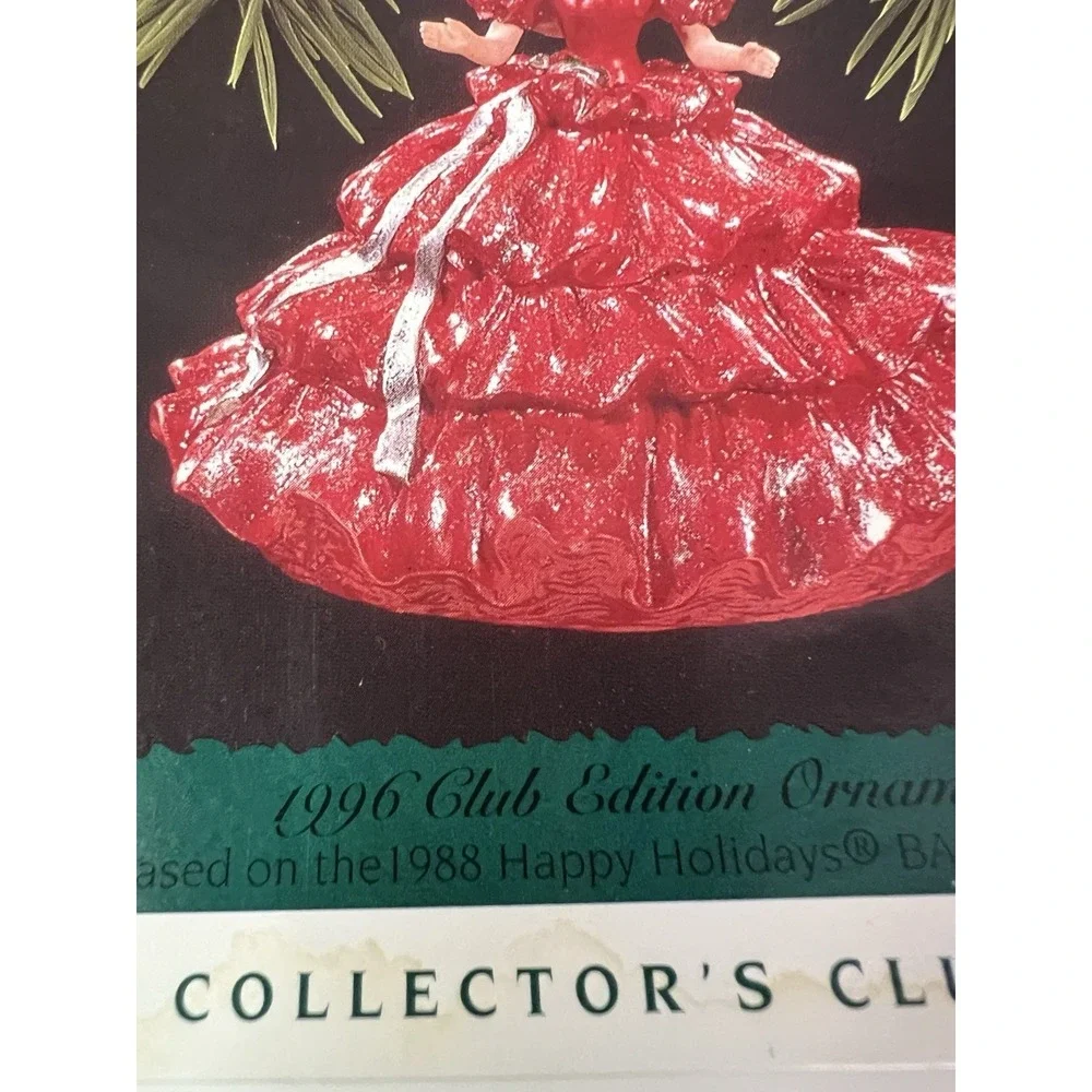 Hallmark  1996 Club Edition Ornament ~ Retro Barbie~ Collectors‎ Club # 1 Series